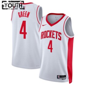 Dres Houston Rockets Jalen Green 0 Nike 2022-23 Association Edition Bijela Swingman - Dječji
